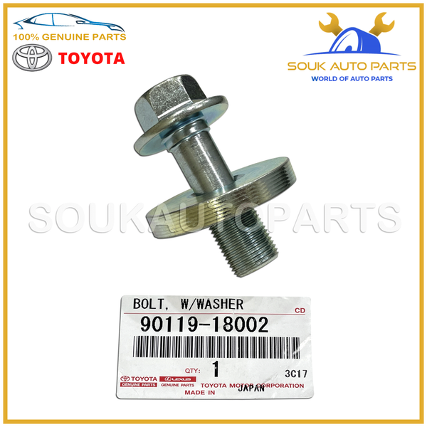 90119-18002 Genuine Toyota CRANK DAMPER PULLEY BOLT & WASHER 2JZ-GTE JZA80 Supra