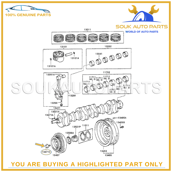 90119-18002 Genuine Toyota CRANK DAMPER PULLEY BOLT & WASHER 2JZ-GTE JZA80 Supra