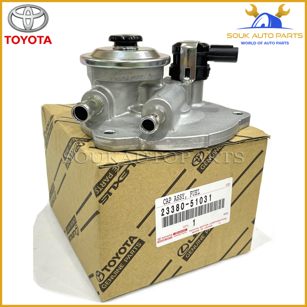 23380-51031 Genuine Toyota CAP ASSY, FUEL FILTER 1VD-FTV LC Lexus LX450d LX570