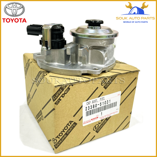 23380-51031 Genuine Toyota CAP ASSY, FUEL FILTER 1VD-FTV LC Lexus LX450d LX570