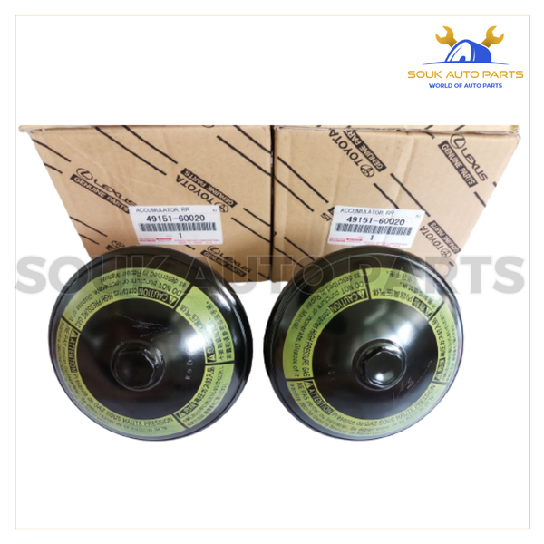 49151-60020 Genuine Lexus SUSPENSION HYDRAULIC ACCUMULATOR SET 08-20 LX570