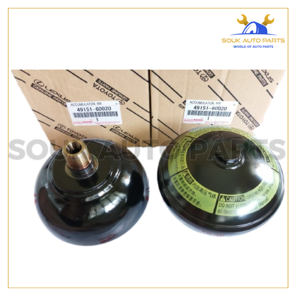 49151-60020 Genuine Lexus SUSPENSION HYDRAULIC ACCUMULATOR SET 08-20 LX570