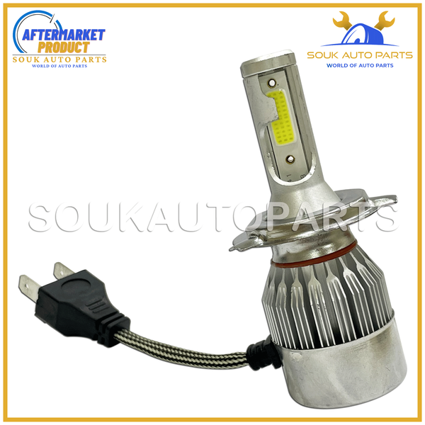 H4 LED HEADLIGHT SET, LIGHT BULB HIGH LOW BEAM 6000K HB2 9003 2600W 390000LM