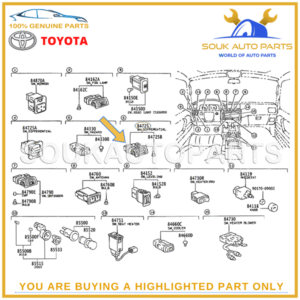 84725-60040 Genuine Toyota DIFFERENTIAL 4WD LOCK SWITCH RAV4 LAND CRUISER LX450