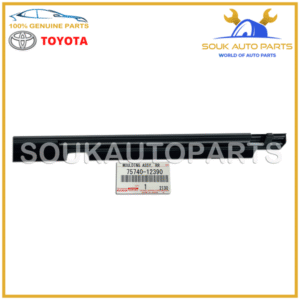 75740-12390 Genuine Toyota MOULDING ASSY, REAR DOOR BELT, LH 7574012390 OEM