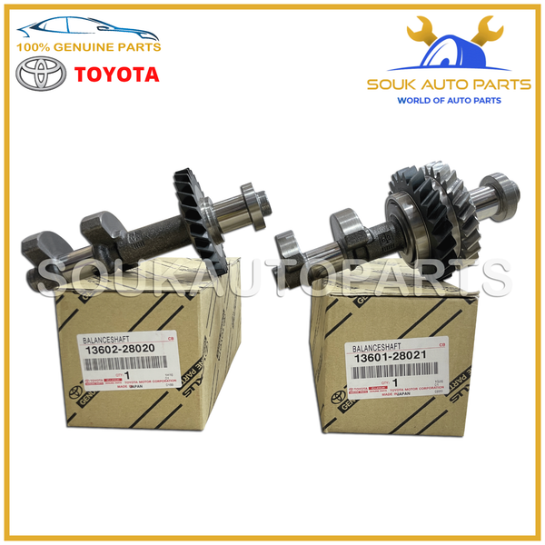 Genuine Toyota BALANCE SHAFT SET W/BEARING SET (8 PCS) 2AZ-FE NO.1 & NO.2 2.4L