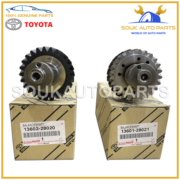 Genuine Toyota BALANCE SHAFT SET W/BEARING SET (8 PCS) 2AZ-FE NO.1 & NO.2 2.4L