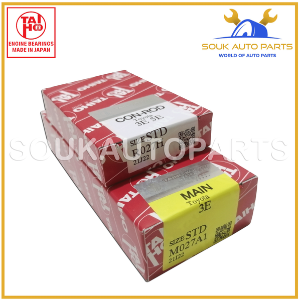 MAIN & CON ROD BEARING SET 3E 5E 5E-FE Std For Toyota COROLLA CYNOS 1.5Ltr