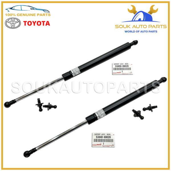 53440-69026 53450-69026 Genuine Toyota SUPPORT ASSY, HOOD, LH & RH