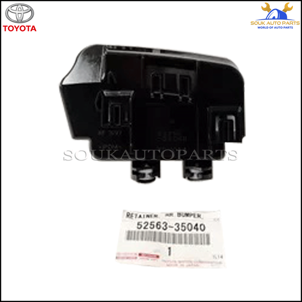 52563-35040 Genuine Toyota RETAINER, REAR BUMPER, UPPER LH 5256335040 OEM