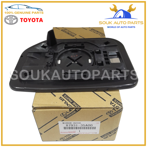 87931-35A00 Genuine Toyota MIRROR SUB-ASSY OUTER REAR VIEW, RH 8793135A00 OEM