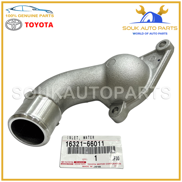 16321-66011 Genuine Toyota INLET, WATER 1632166011 OEM