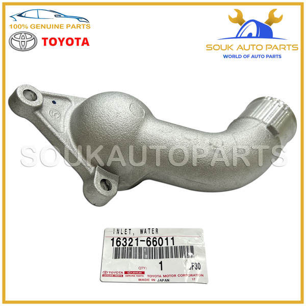 16321-66011 Genuine Toyota INLET, WATER 1632166011 OEM