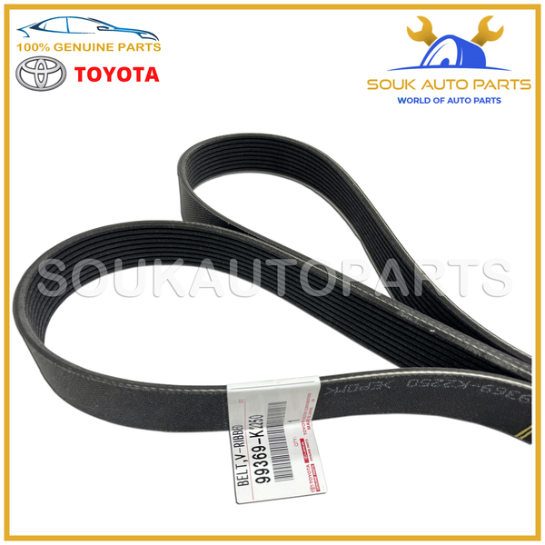 99369-K2250 Genuine Toyota BELT, V(FOR FAN & ALTERNATOR) 99369-K2250 OEM