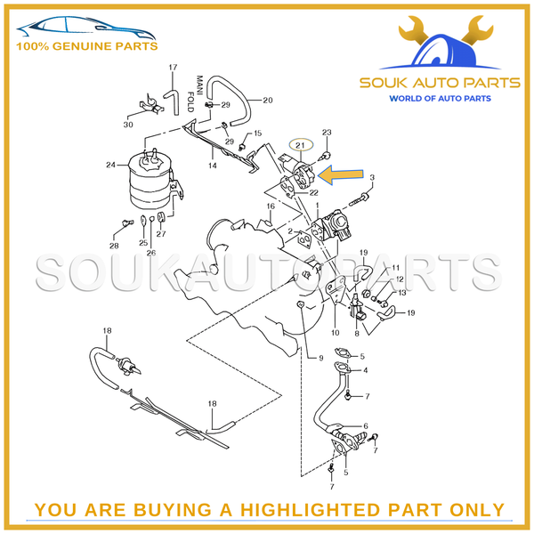 18137-77E00 Genuine Suzuki VALVE, IAC 1813777E00