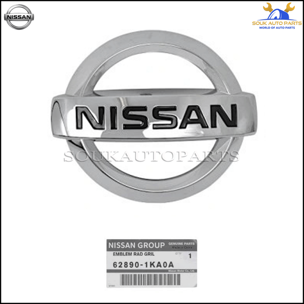 62890-1KA0A Genuine Nissan EMBLEM FRONT 628901KA0A OEM