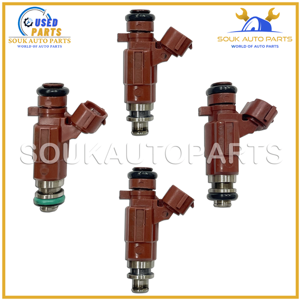 16600-5L300 FUEL INJECTOR SET OF 4 QG18DE FBJB100 For Nissan SENTRA 1.8Ltr L4