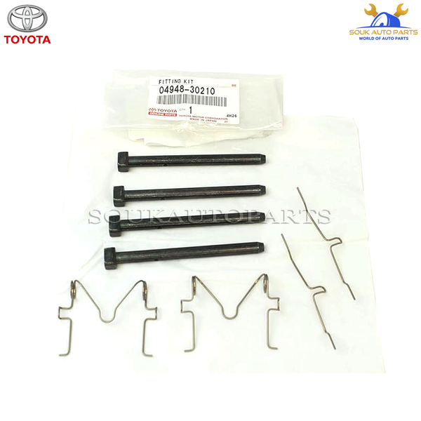 04948-30210 Genuine Toyota FITTING KIT, DISC BRAKE, REAR 0494830210 OEM