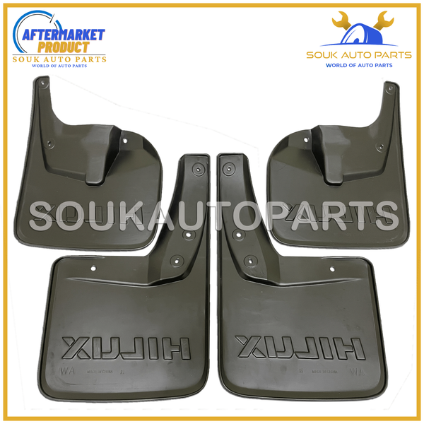 MUDGUARD SET FRONT & REAR, RH & LH For Toyota HILUX 2.5Ltr