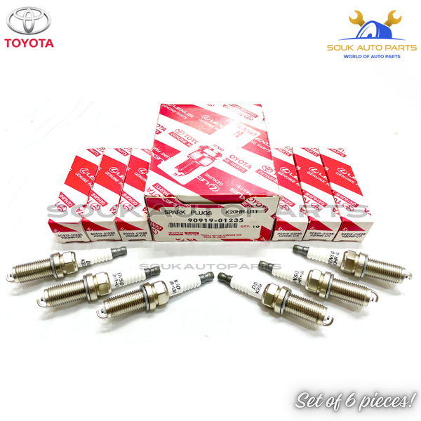 90919-01235 Toyota Genuine SPARK PLUG SET (6 Pcs) 9091901235 FJ CRUISER