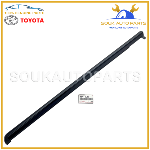 75670-60040 GENUINE TOYOTA MOULDING, QUARTER BELT, LH 7567060040 OEM
