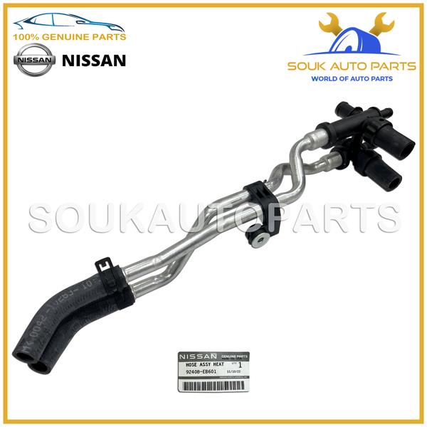 92408-EB601 Genuine Nissan HOSE ASSY-HEATER 92408EB601 OEM PATHFINDER