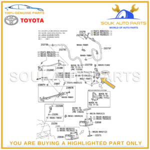 23300-75140 Genuine Toyota FILTER, FUEL (FOR EFI) 2330075140 OEM