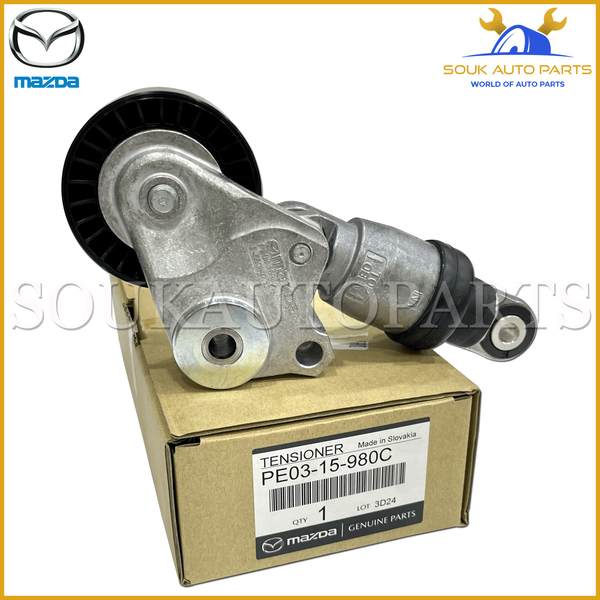 PE03-15-980C Genuine Mazda TENSIONER, BELT V PE0315980C OEM