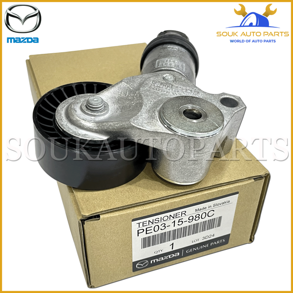 PE03-15-980C Genuine Mazda TENSIONER, BELT V PE0315980C OEM