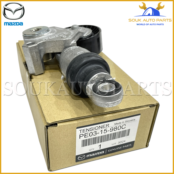 PE03-15-980C Genuine Mazda TENSIONER, BELT V PE0315980C OEM