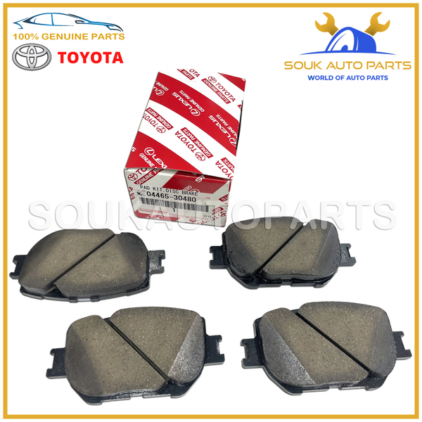 04465-30480 Genuine Toyota PAD KIT, DISC BRAKE, FRONT 0446530480 OEM
