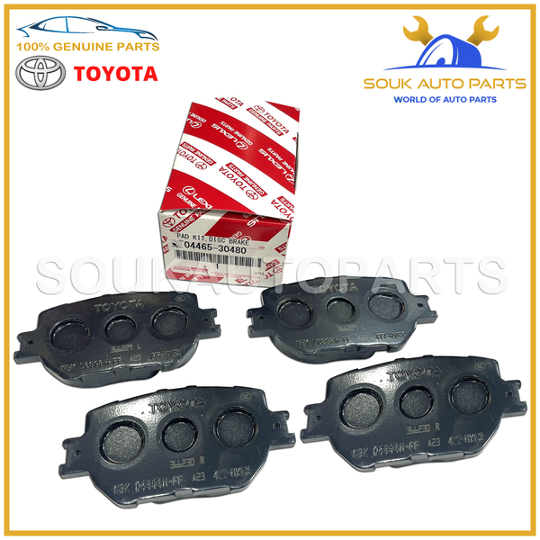 04465-30480 Genuine Toyota PAD KIT, DISC BRAKE, FRONT 0446530480 OEM