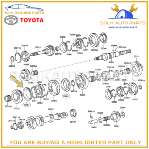 33367-60020 Genuine Toyota SYNCHRONIZER RING, NO.1 3336760020 OEM