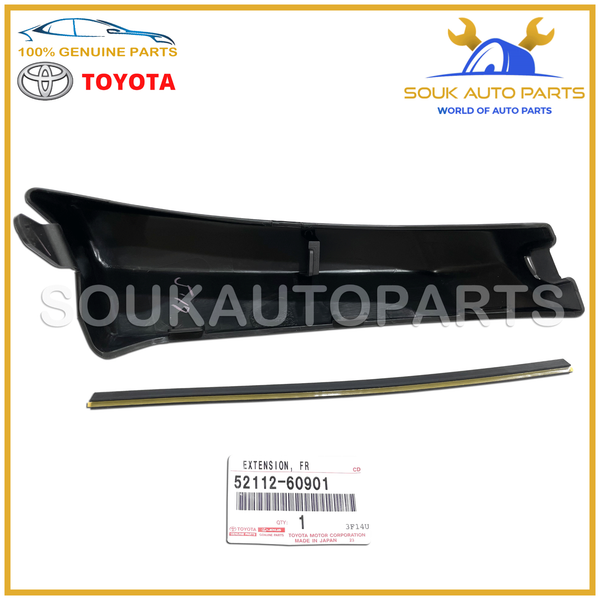 52112-60901 Genuine Toyota BAR, FRONT BUMPER, RH