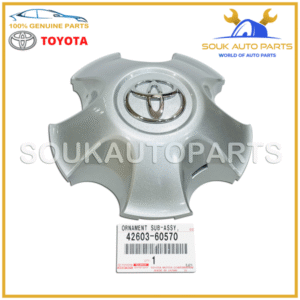 42603-60570 Genuine Toyota ORNAMENT SUB-ASSY, WHEEL HUB (Front) 4260360570 OEM