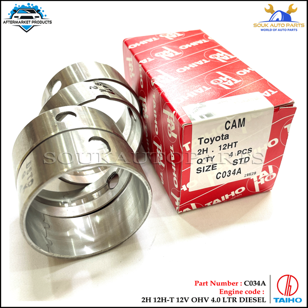 HEAD CAM BEARING SET TOYOTA 2H 12H-T FOR COASTER DYNA LAND CRUISER LC VAN 82-93