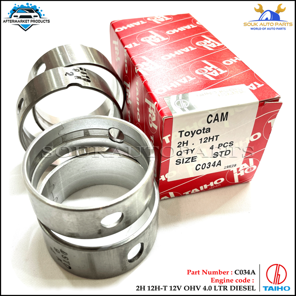 HEAD CAM BEARING SET TOYOTA 2H 12H-T FOR COASTER DYNA LAND CRUISER LC VAN 82-93