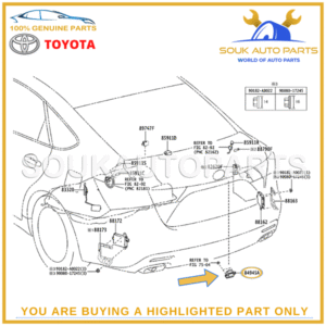 84945-50010 TOYOTA GENUINE LUGGAGE ELECTRICAL KEY SWITCH 8494550010 OEM