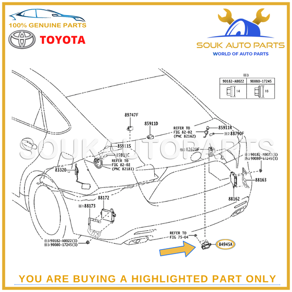 84945-50010 TOYOTA GENUINE LUGGAGE ELECTRICAL KEY SWITCH 8494550010 OEM