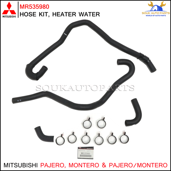 MR535980 Genuine Mitsubishi HOSE KIT, HEATER WATER OEM MONTERO PAJERO