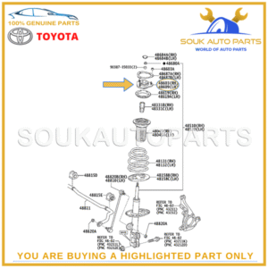 48609-42040 Genuine Toyota SUPPORT SUB-ASSY, FR SUSPENSION, RH/LH 4860942040 OEM
