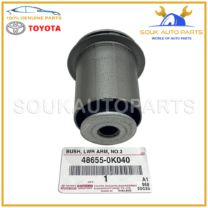 48655-0K040 Genuine Toyota BUSH, FRONT LOWER ARM, NO.2, RH/LH 486550K040 OEM