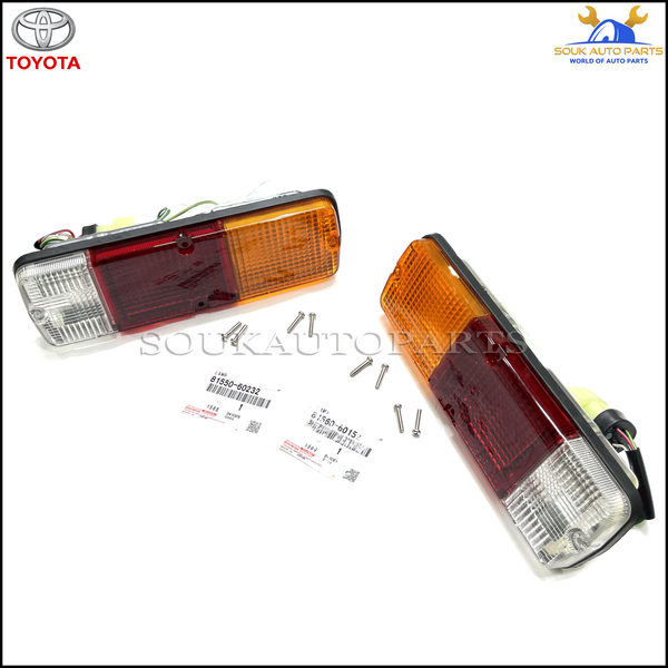 Toyota Genuine TAIL LIGHT LAMPS RH & LH PAIR SET OEM LAND CRUISER