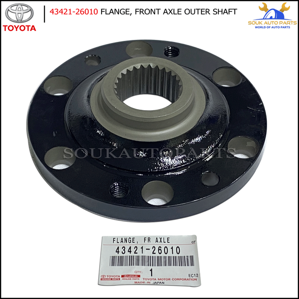 43421-26010 Genuine Toyota FLANGE, FRONT AXLE OUTER SHAFT, RH/LH 4342126010 OEM