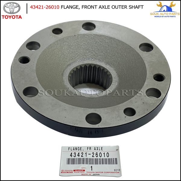 43421-26010 Genuine Toyota FLANGE, FRONT AXLE OUTER SHAFT, RH/LH 4342126010 OEM