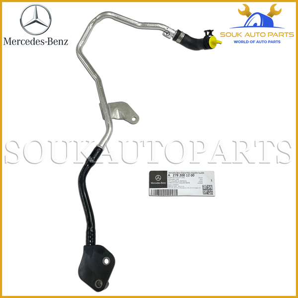 A2782001200 Original Mercedes Benz TURBOCHARGER COOLANT LINE GLS GL-CLASS