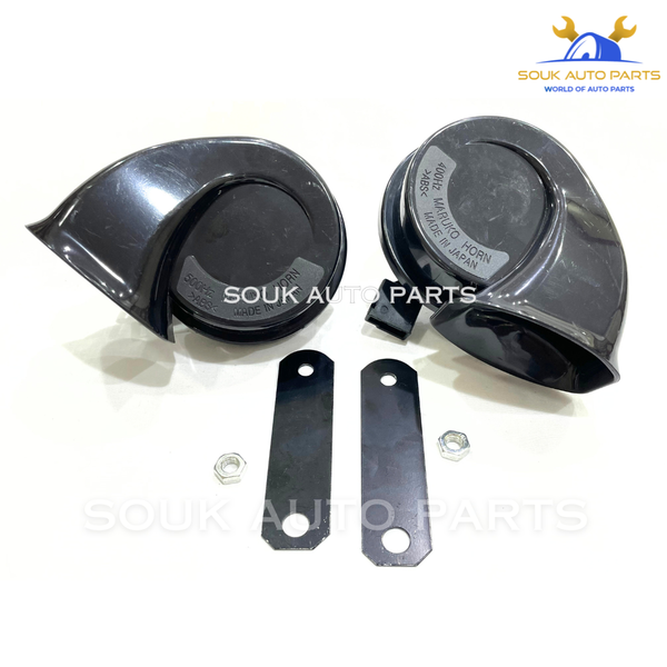 TRUMPET HORN KIT PAIR BLACK 500Hz For Toyota 4Runner Avalon Camry 2018-2020