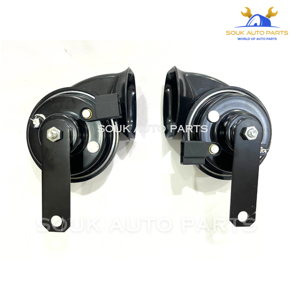 TRUMPET HORN KIT PAIR BLACK 500Hz For Toyota 4Runner Avalon Camry 2018-2020