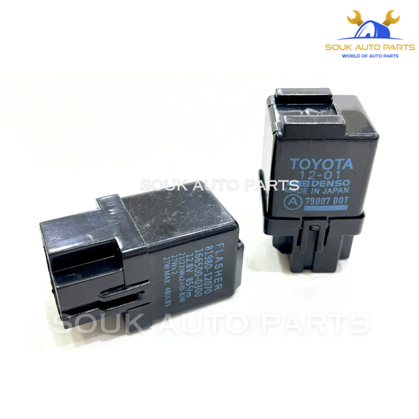 81980-12070 FLASHER ASSY, TURN SIGNAL 2Pcs 166500-0300 CAMRY