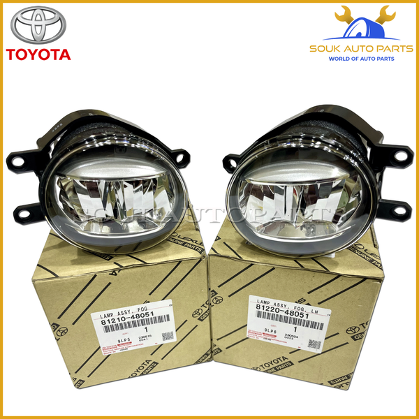 81210-48051 & 81220-48051 Genuine Toyota LAMP ASSY SET, FOG, (RH LH)